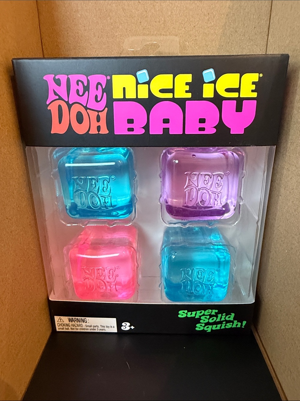 Nice Ice Baby Squishy Toy - Pink & Purple & Blue Set - SEALED